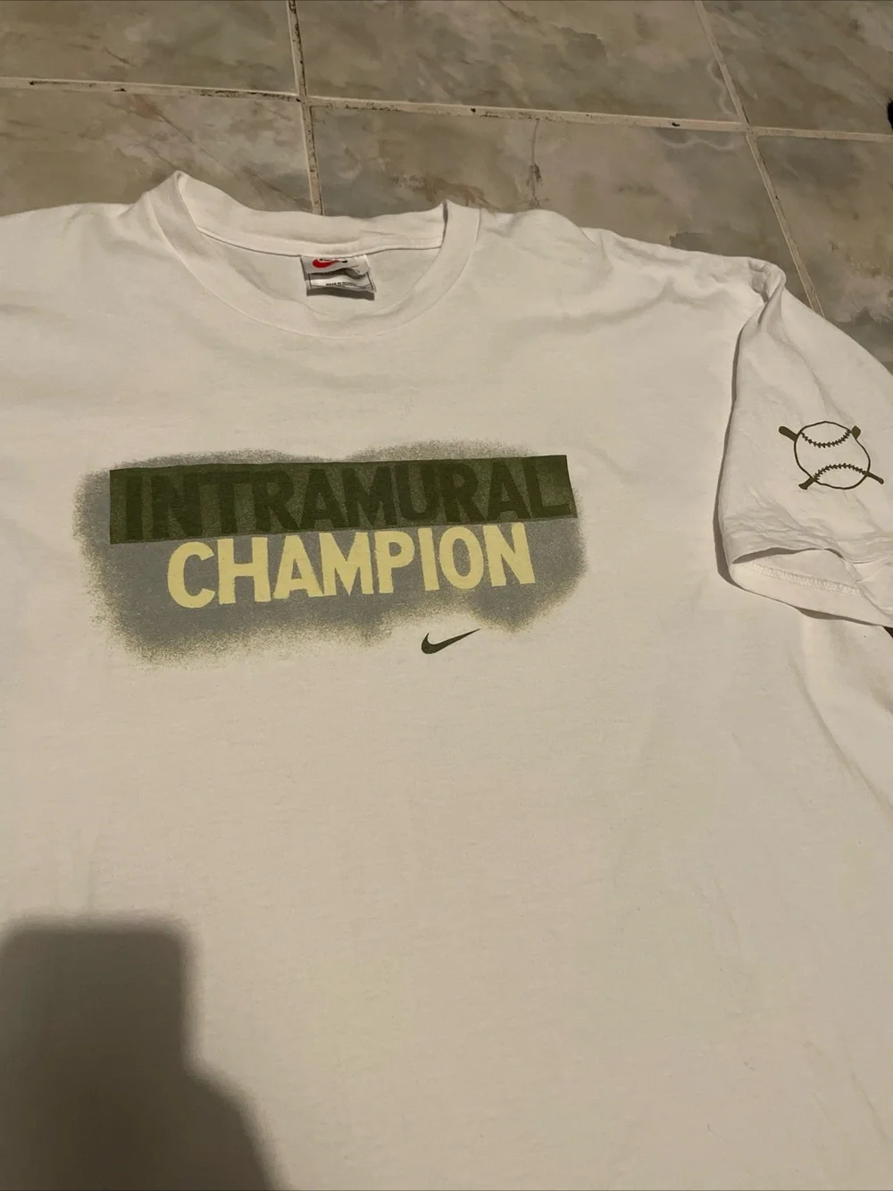 Vintage 1999 Nike Slow Pitch Softball Intramurals Champion Men’s T-Shirt SZ XL